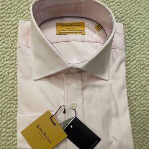 Luxury 100% Egyptian Cotton Long Sleeve Dress Shirt, Spread collar